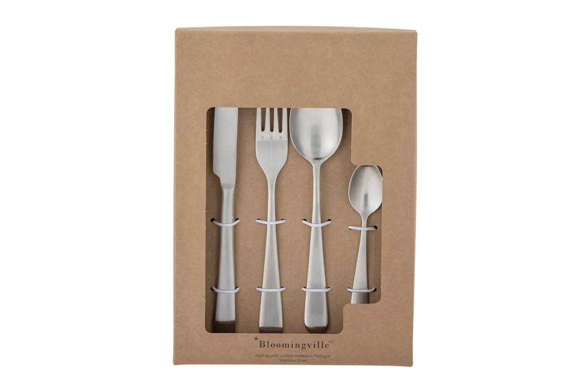 Besteck-Set Aurel – Edelstahl mit matter Silberoberfläche
