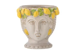 Blumentopf „Amalfi“ – Gelbes Steingut