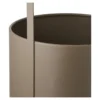 Blumentopf „Arvion“ – 2er-Set aus braunem Stahl