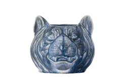 Blumentopf „Avelin“ – Blaues Steingut