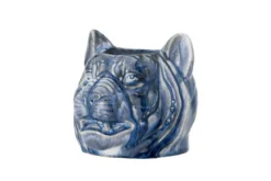 Blumentopf „Avelin“ – Blaues Steingut