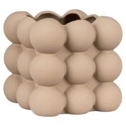 Blumentopf „Caviano“ – Verspieltes Kugeldesign aus Steingut