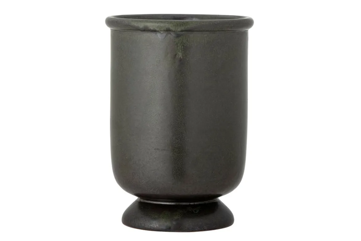 Blumentopf Dorson – schwarzes Steingut