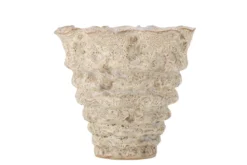 Blumentopf „Eloria“ – Helles Steingut