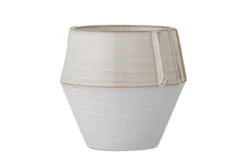 Blumentopf Glaze – aus weißem Steingut