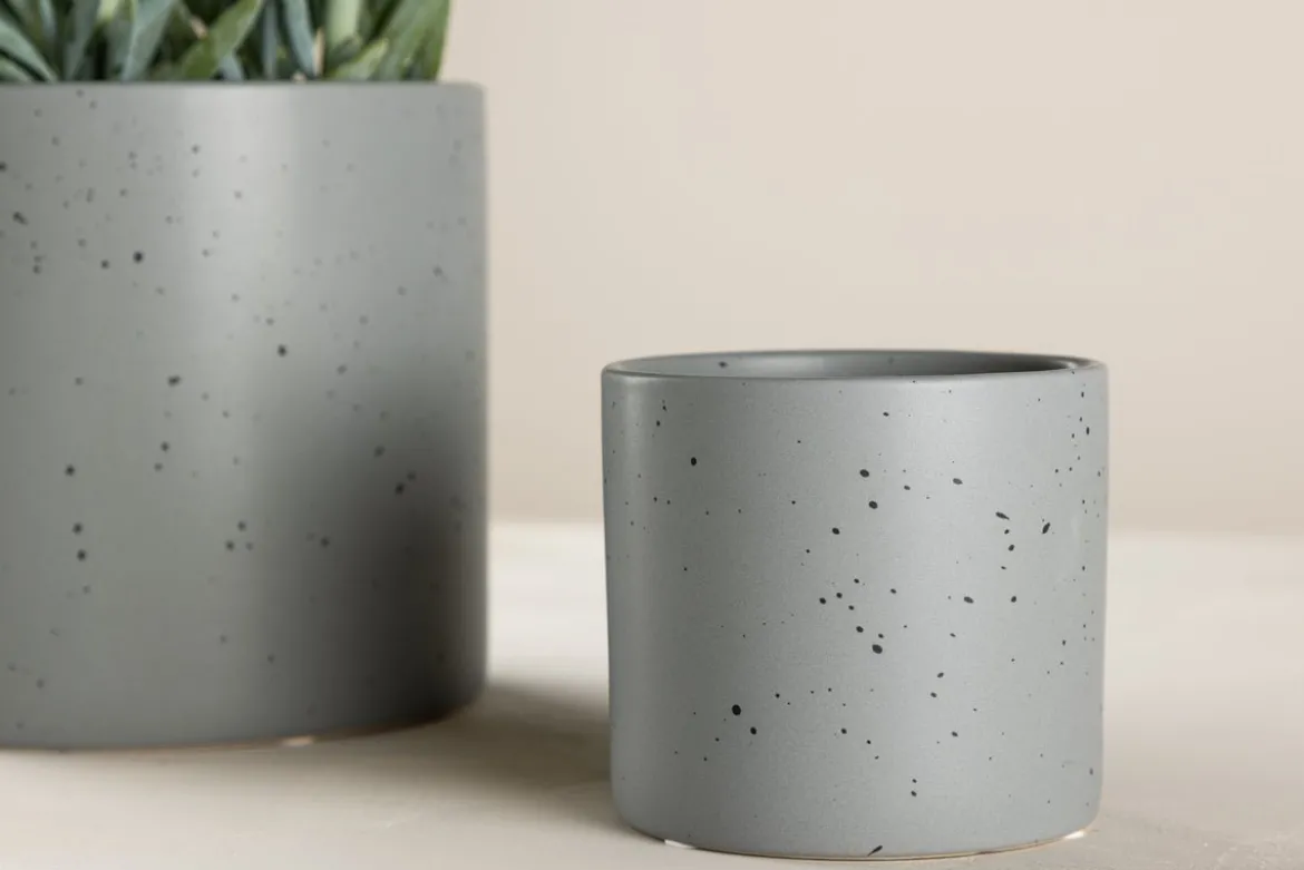 Blumentopf Lumen - im schlichten Design aus Keramik