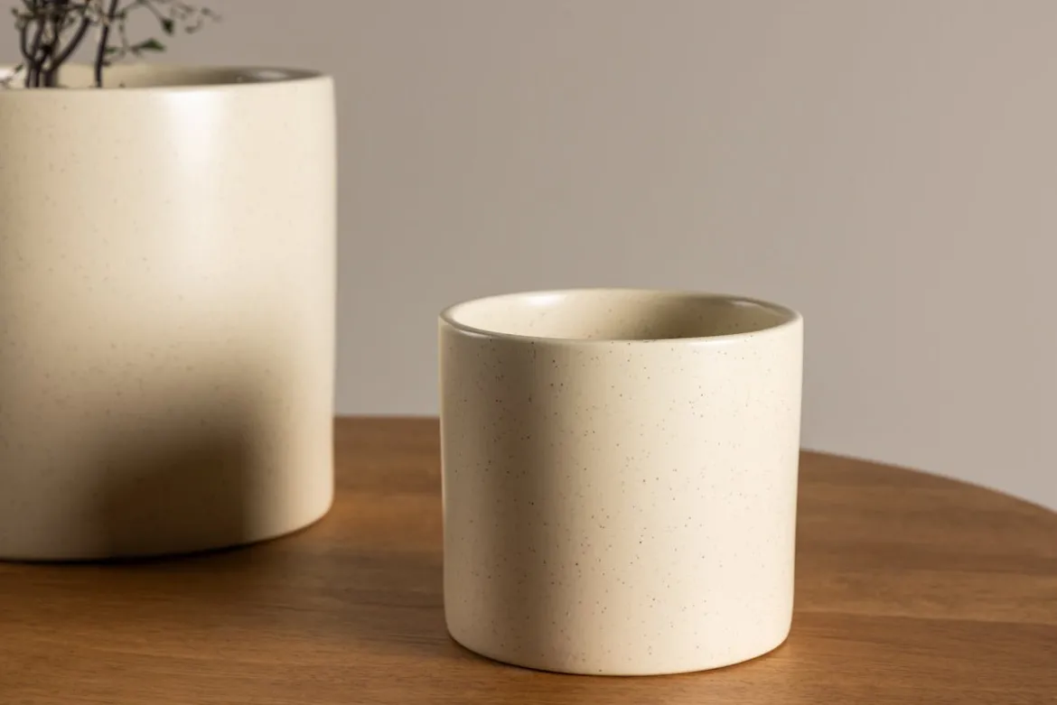 Blumentopf Lumen - im schlichten Design aus Keramik
