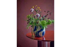 Blumentopf „Maris“ – Blaues Steingut
