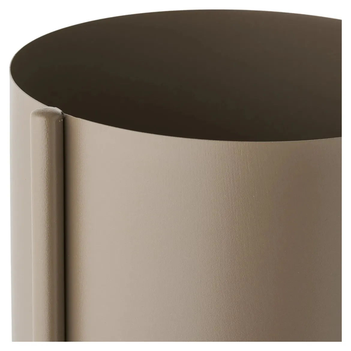 Blumentopf „Marven“ – Braun lackierter Stahl mit modernem 3er-Design
