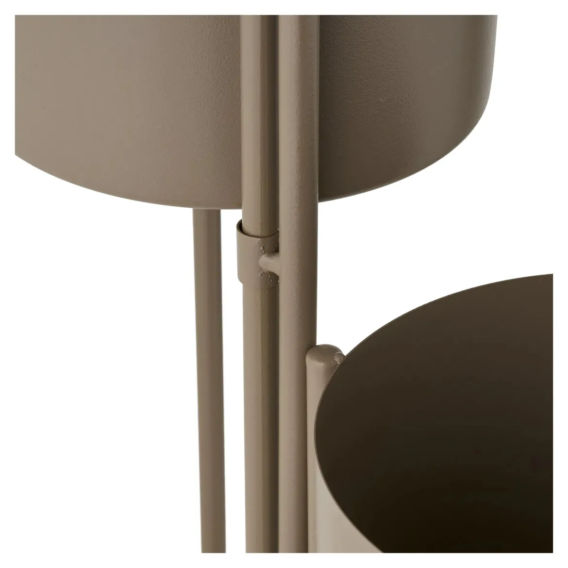 Blumentopf „Marven“ – Braun lackierter Stahl mit modernem 3er-Design