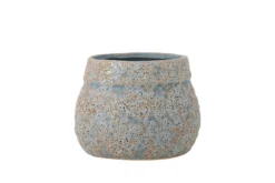 Blumentopf „Nerava“ – Graues Steingut