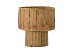 Blumentopf Orvieto – 3D-Struktur in warmer Naturfarbe