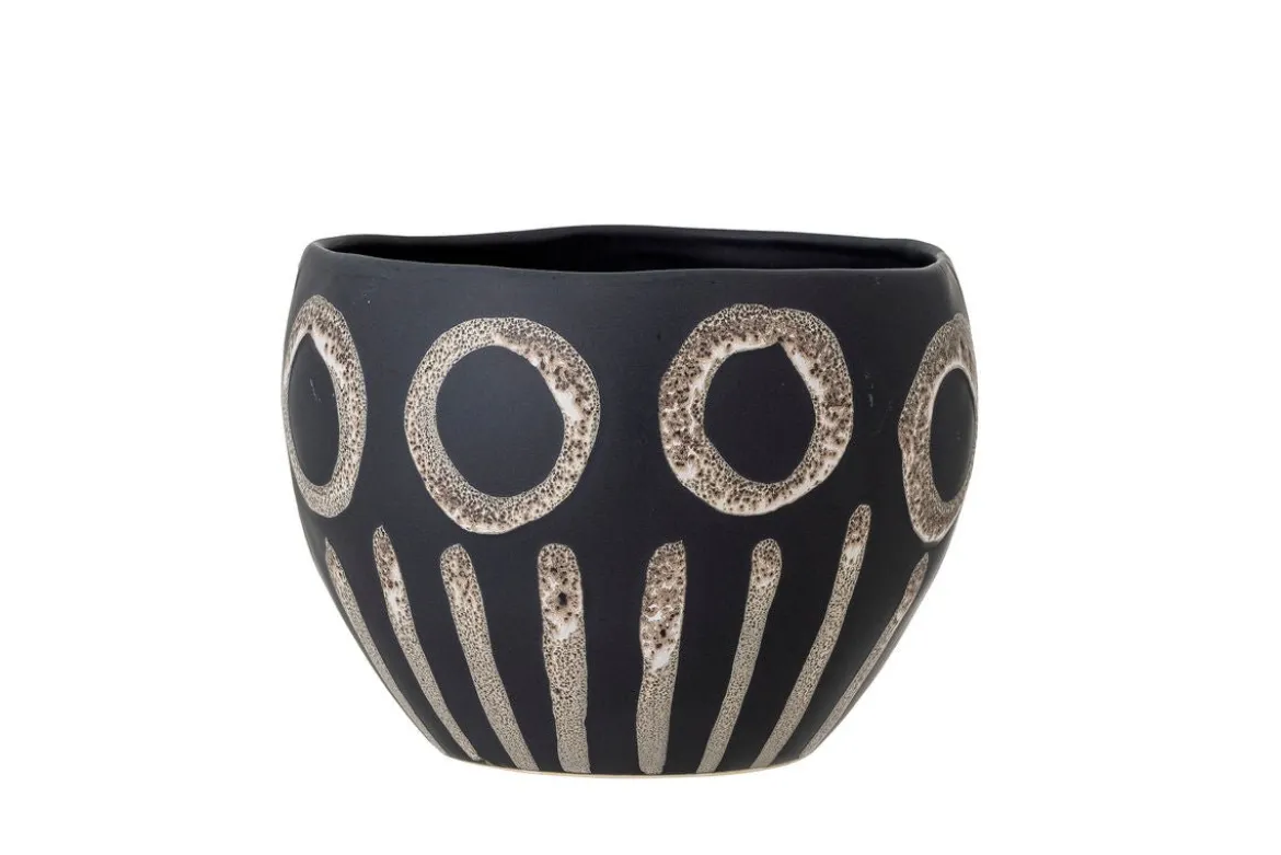 Blumentopf Ravenna – Grafisches Design in Schwarz