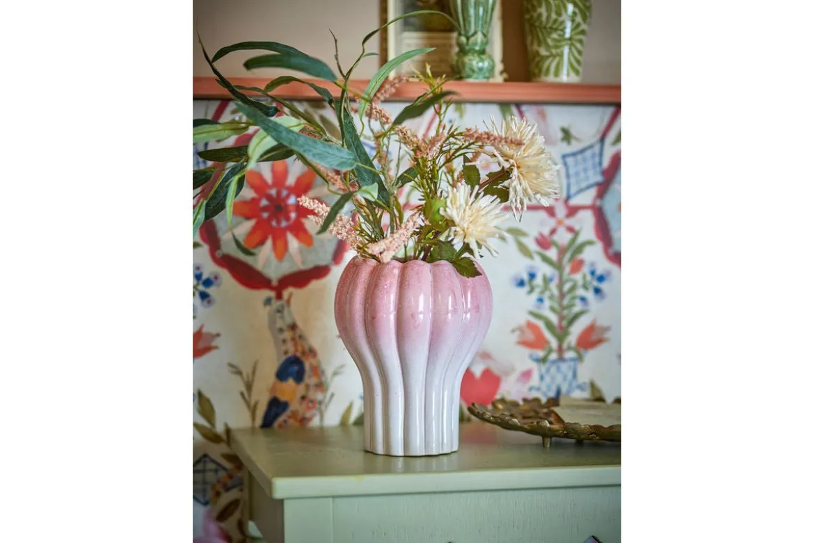 Blumentopf „Rosyn“ – Roséfarbenes Steingut