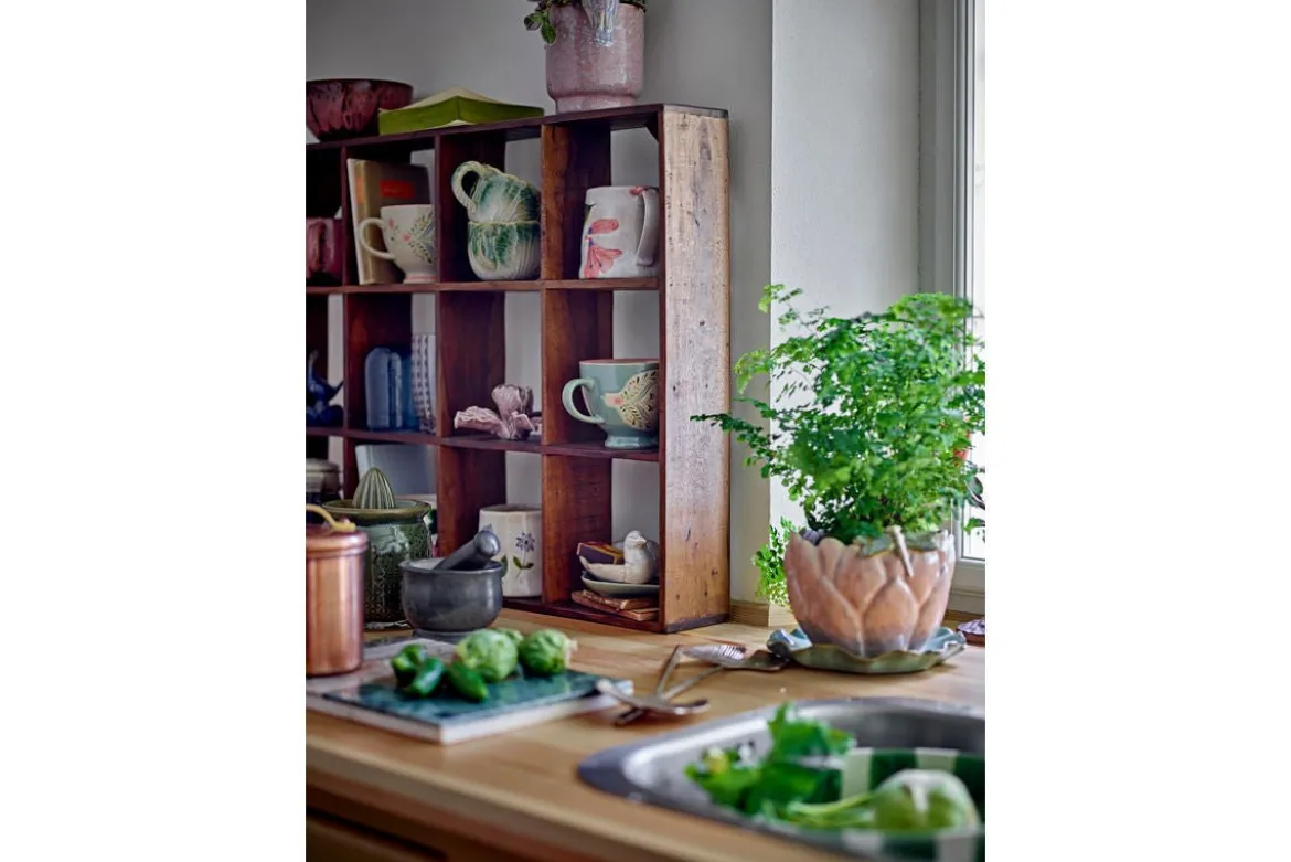 Blumentopf Seerose – Steingut mit Untertasse