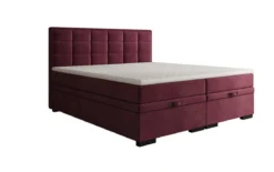Boxspringbett Alessia mit Stauraum in Samt