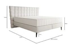 Boxspringbett Alvion in Echtleder