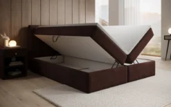 Boxspringbett Amalia Samt mit Stauraum