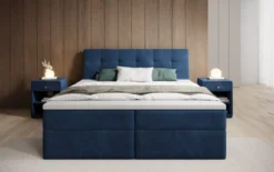 Boxspringbett Amalia Samt mit Stauraum