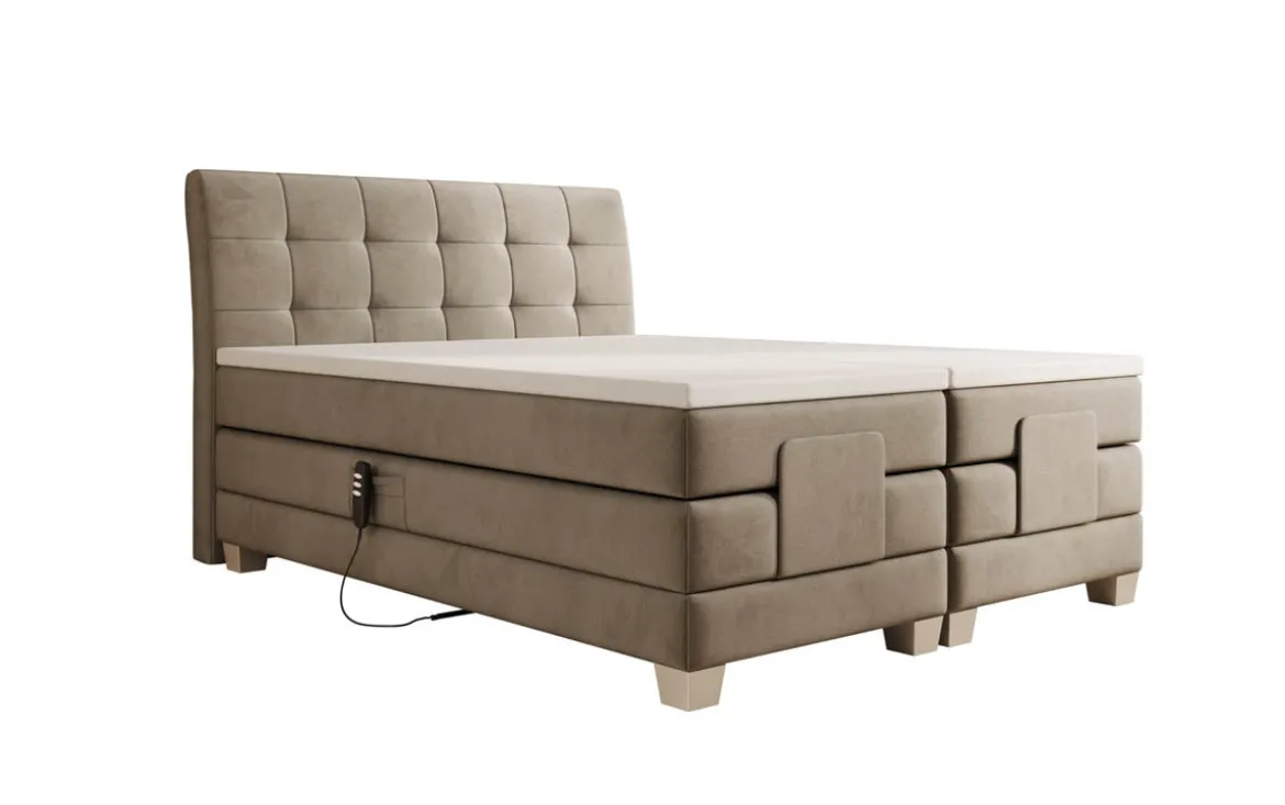 Boxspringbett Amara Samt elektrisch verstellbar