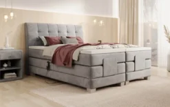 Boxspringbett Amara Samt elektrisch verstellbar