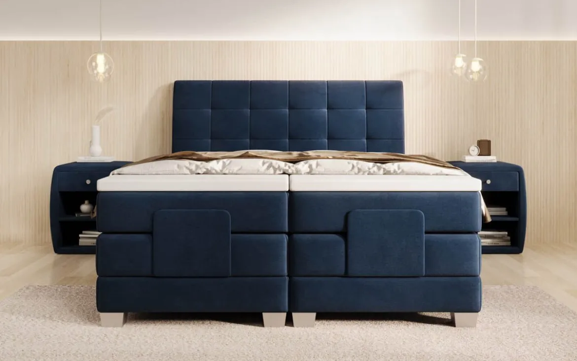Boxspringbett Amara Samt elektrisch verstellbar