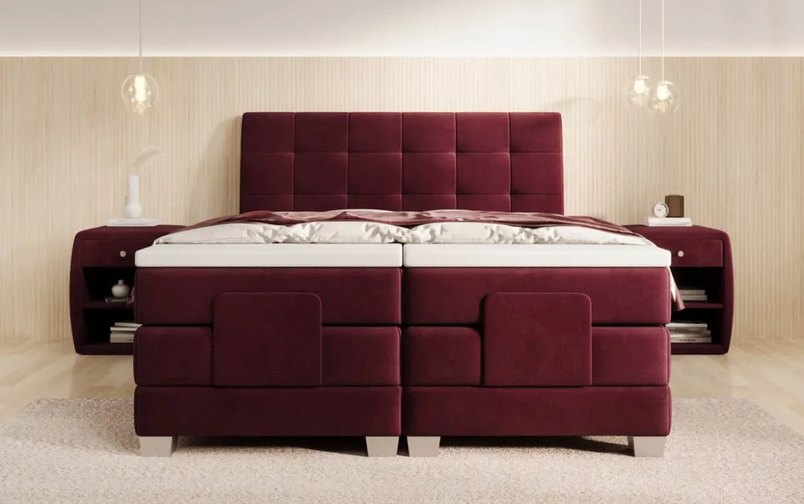 Boxspringbett Amara Samt elektrisch verstellbar