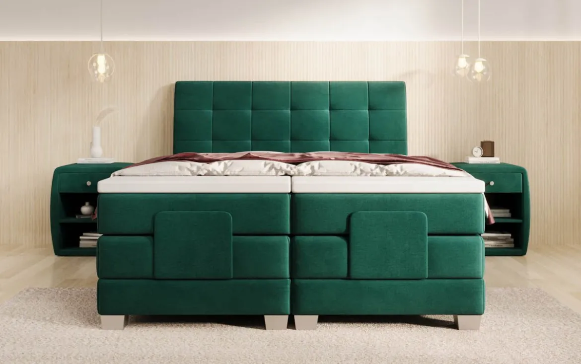 Boxspringbett Amara Samt elektrisch verstellbar