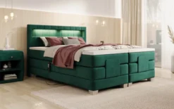 Boxspringbett Ardena Samt elektrisch verstellbar mit LED