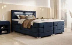 Boxspringbett Ardena Samt elektrisch verstellbar mit LED