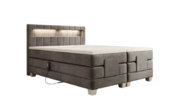 Boxspringbett Ardena Samt elektrisch verstellbar mit LED