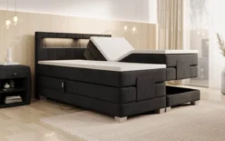 Boxspringbett Ardena Samt elektrisch verstellbar mit LED