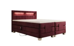 Boxspringbett Ardena Samt elektrisch verstellbar mit LED