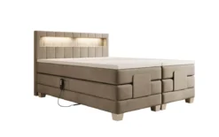 Boxspringbett Ardena Samt elektrisch verstellbar mit LED