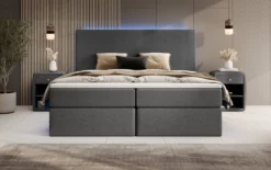 Boxspringbett Arito mit LED u. Stauraum