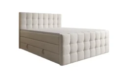 Boxspringbett Ascot in Strukturstoff mit Stauraum