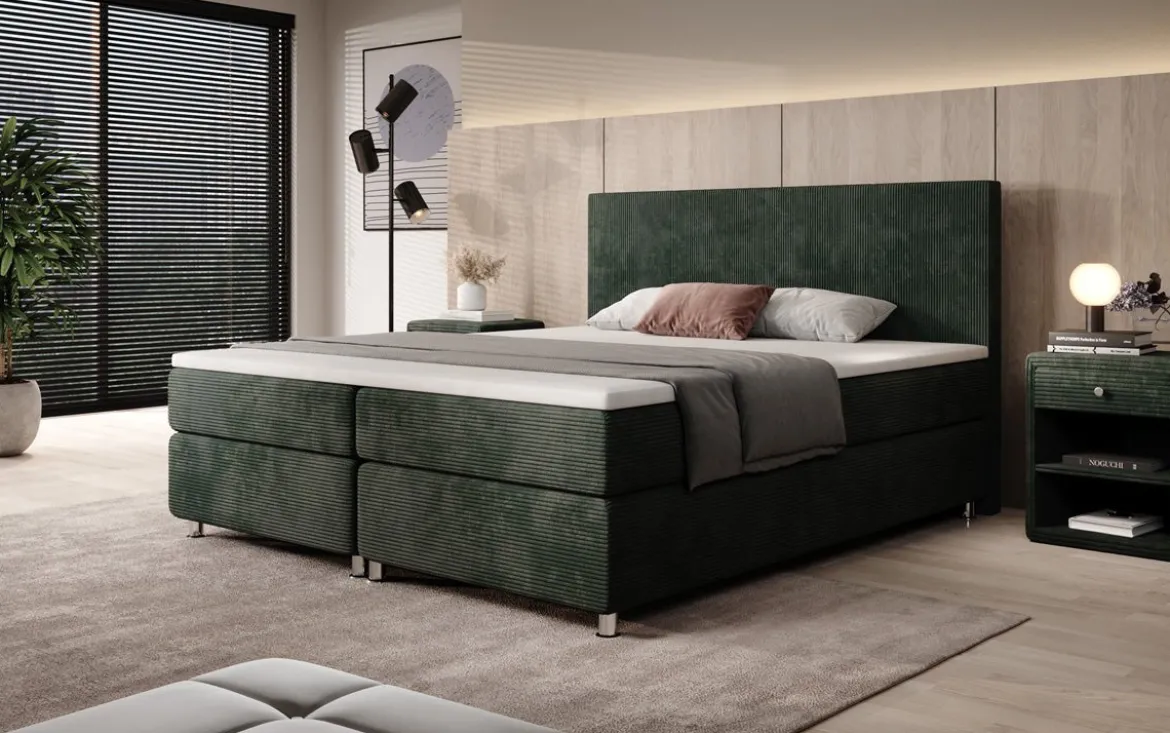 Boxspringbett Athene in Cord