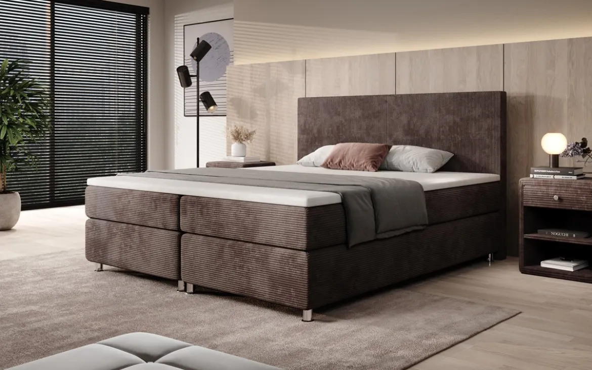 Boxspringbett Athene in Cord