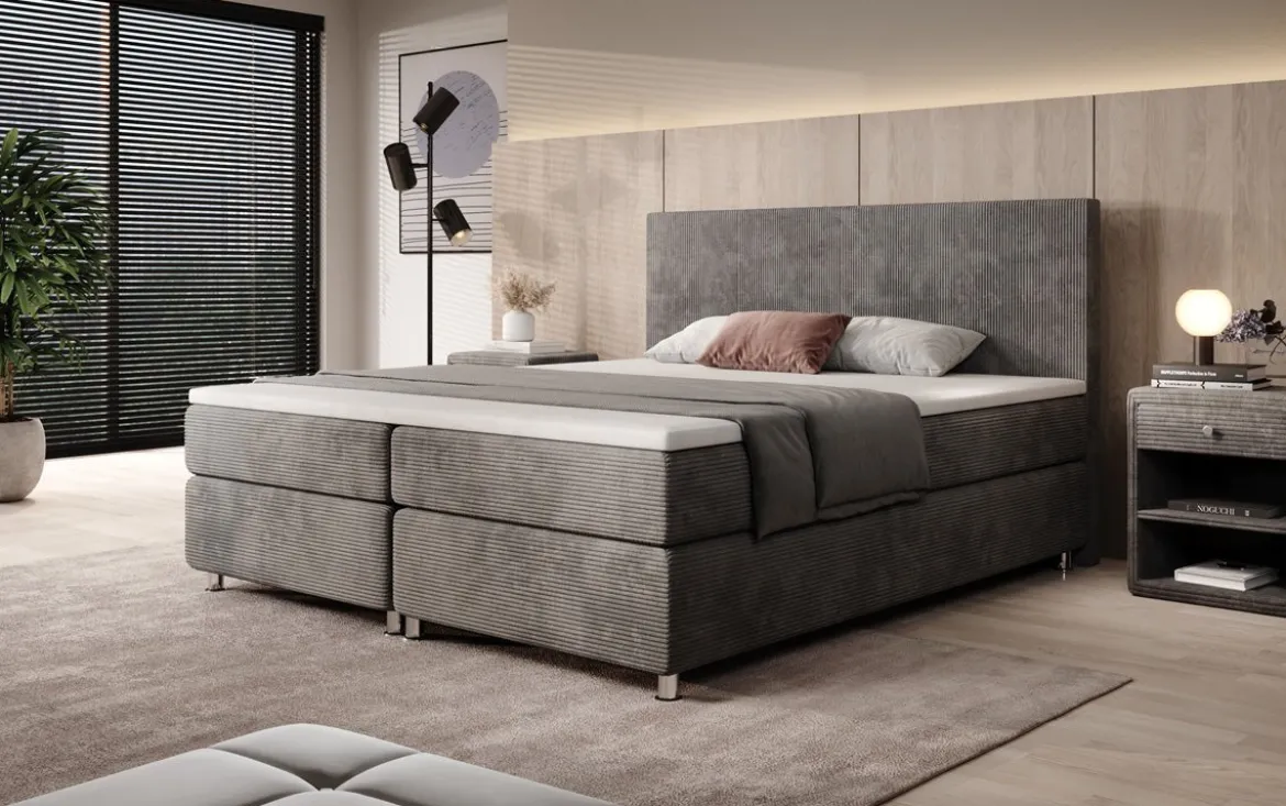 Boxspringbett Athene in Cord