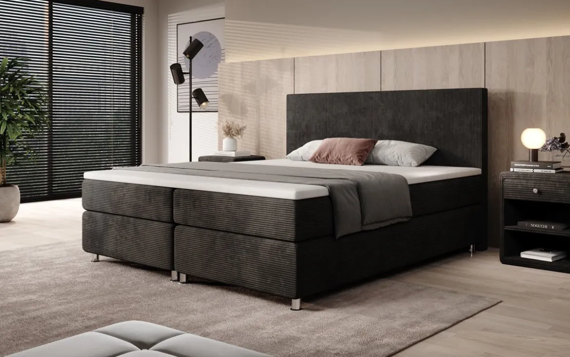 Boxspringbett Athene in Cord