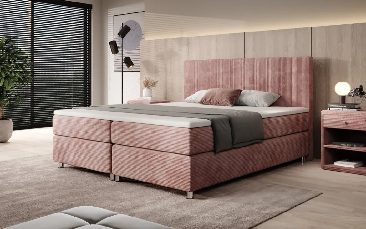 Boxspringbett Athene in Cord