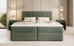 Boxspringbett Aurelia Bouclé mit Stauraum
