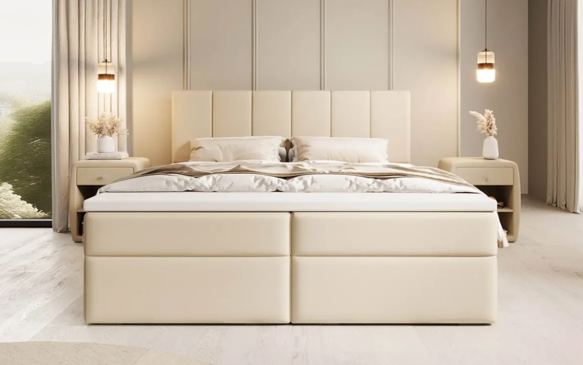 Boxspringbett Aurelia Kunstleder mit Stauraum
