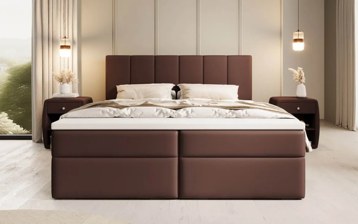 Boxspringbett Aurelia Kunstleder mit Stauraum
