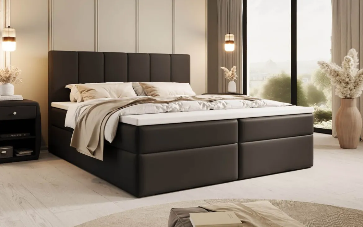 Boxspringbett Aurelia Kunstleder mit Stauraum