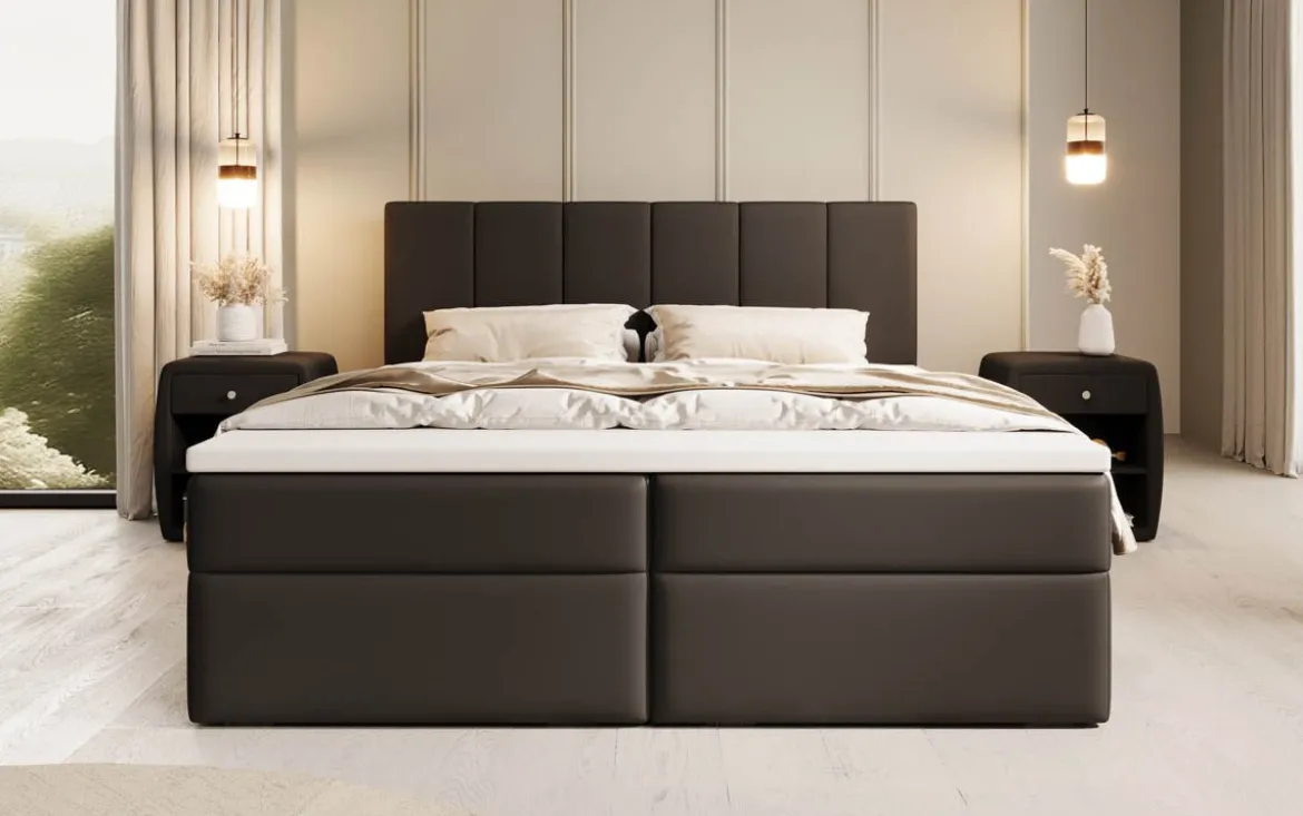 Boxspringbett Aurelia Kunstleder mit Stauraum