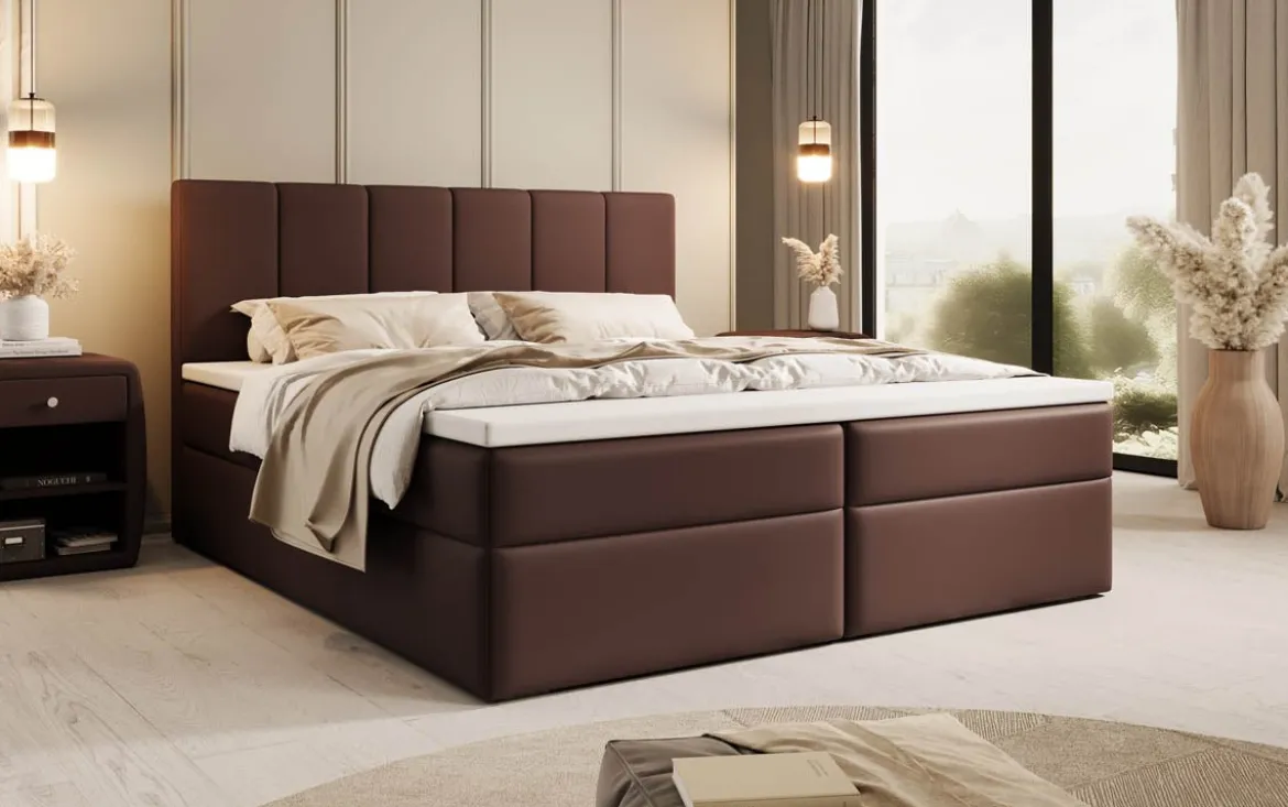 Boxspringbett Aurelia Kunstleder mit Stauraum
