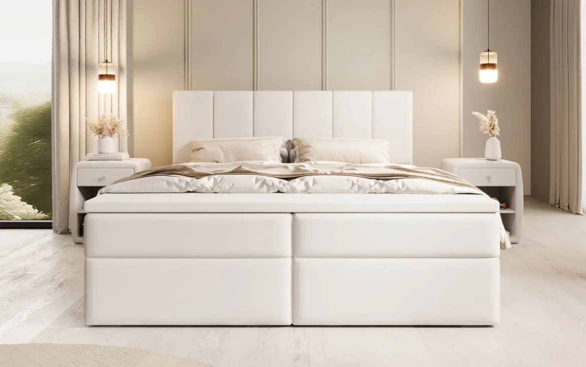 Boxspringbett Aurelia Kunstleder mit Stauraum