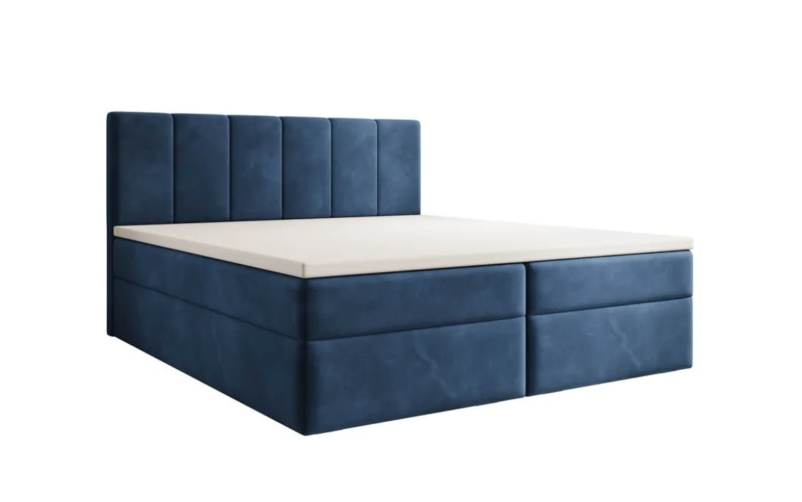 Boxspringbett Aurelia Samt mit Stauraum