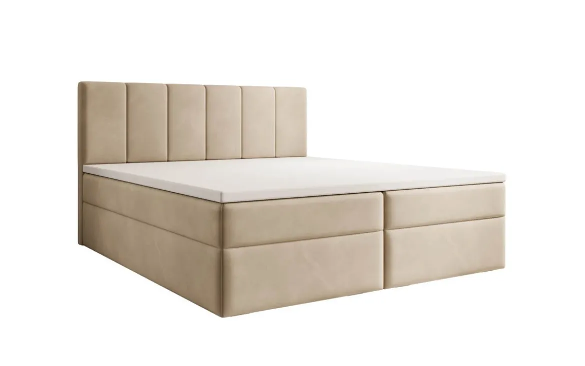 Boxspringbett Aurelia Samt mit Stauraum